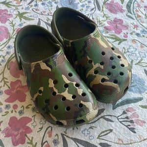 Camouflaged Crocs
